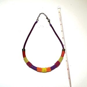 Colorful beaded necklace